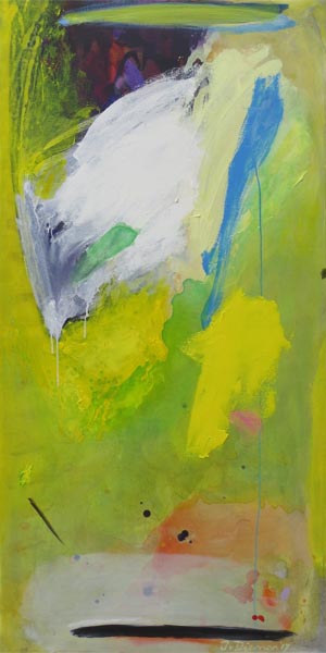 Gemälde dynamische Landschaft mit geel von Jan van Diemen, art, painting, dynamic landscape